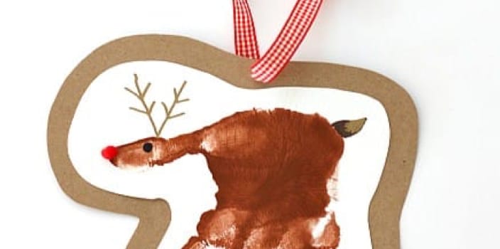 Hand Print Reindeer